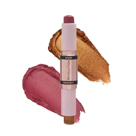 Revolution Blush & Highligher Stick Flushing Pink 8.6G