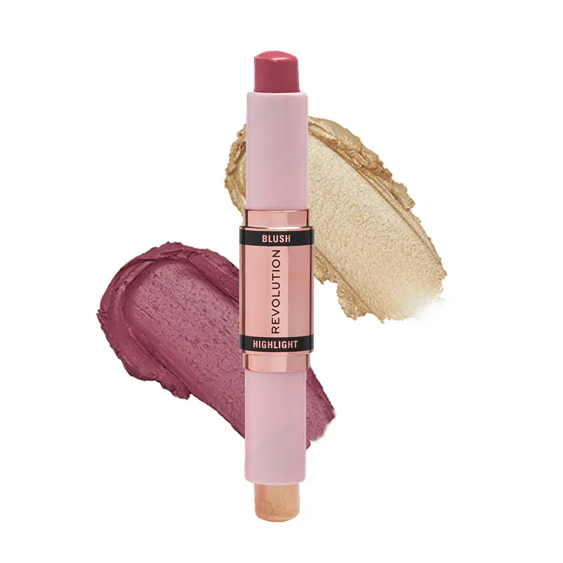 Revolution Blush & Highligher Stick Mauve Glow 8.6G