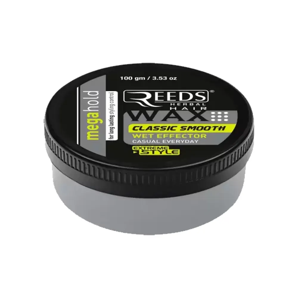 Reeds Herbal Hair Wax Classic Smooth Wet Effector Mega Hold 100G