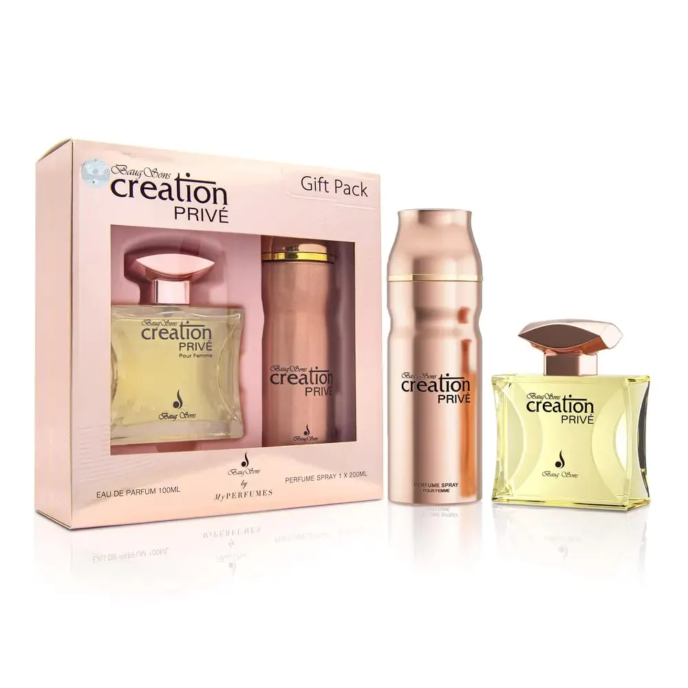 Baug Sons By My Perfumes Creation Prive Gift Set Eau De Parfum 100Ml + Perfume Spray 200Ml