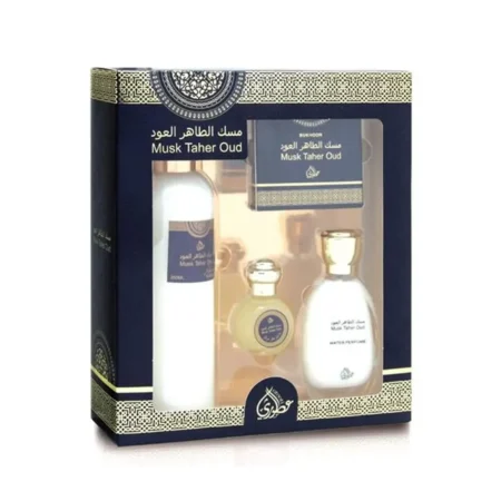 Otoori By My Perfumes Musk Taher Oud Giftset Perfume Oil 15Ml Bakhoor 40G Water Perfume 35Ml Air Freshner 250Ml