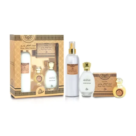 Otoori By My Perfumes Musk Taher Poedery Giftset Perfume Oil 15Ml Bakhoor 40G Water Perfume 35Ml Air Freshner 250Ml