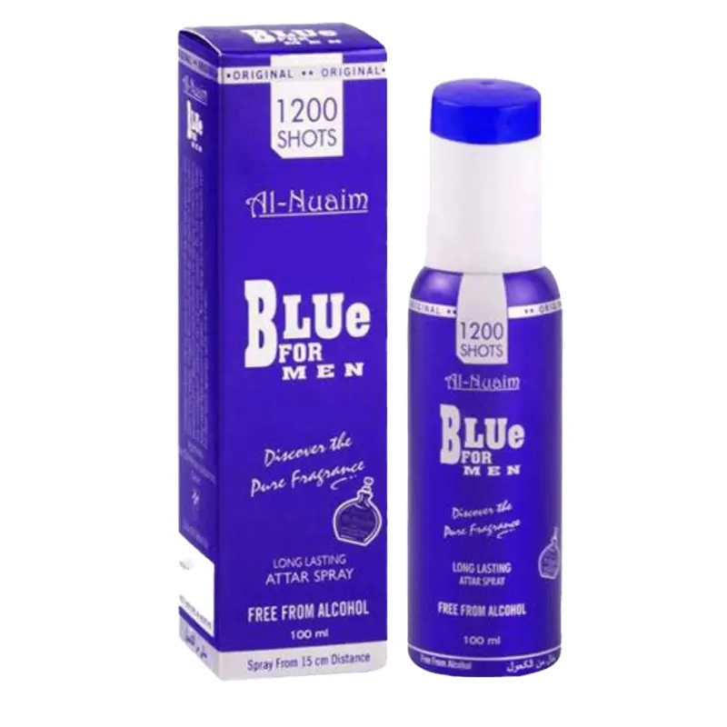 Al-Nuaim Blue For Men Long Lasting Attar Spray 100Ml