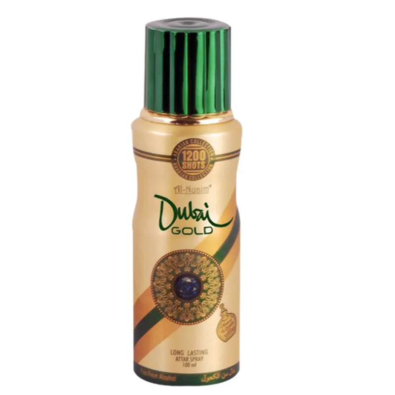 Al-Nuaim Dubai Gold Long Lasting Attar Spray 100Ml