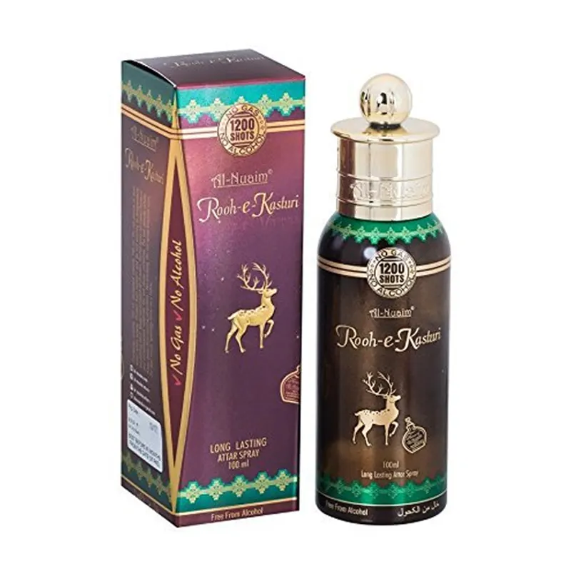Al-Nuaim Rooh-E-Kasturi Long Lasting Attar Spray 100Ml