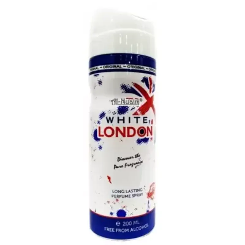 Al-Nuaim White London Long Lasting Perfume Spray 200 Ml