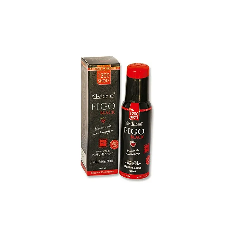 Al-Nuaim Figo Black For Mem Long Lasting Attar Spray 100 Ml