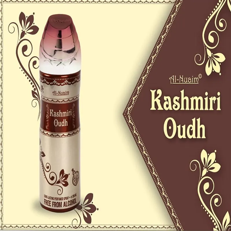 Al-Nuaim Kashmiri Oudh Long Lasting Perfumed Spray 100Ml