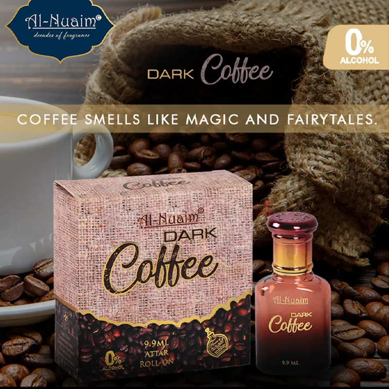 Al-Nuaim Dark Coffee Attar Roll On 9.9Ml