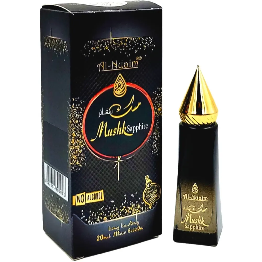 Al-Nuaim Mushk Sapphire Long Lasting Attar Rollon 20 Ml