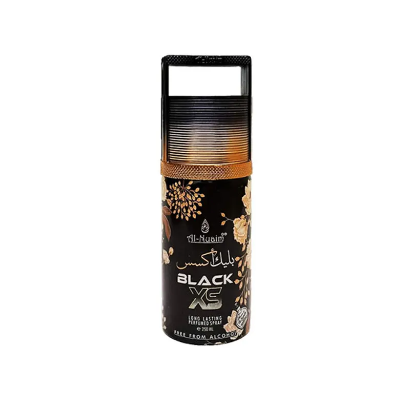 Al-Nuaim Black Xs Long Lasting Perfume Spary 250 Ml Free From Alcohol