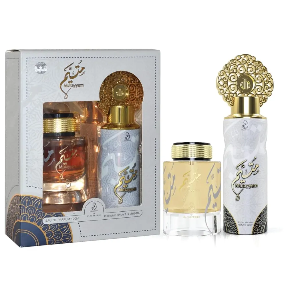 Arabiyat By My Perfumes Mutayyem Giftset Eau De Parfum 100Ml + Perfume Spray 200Ml