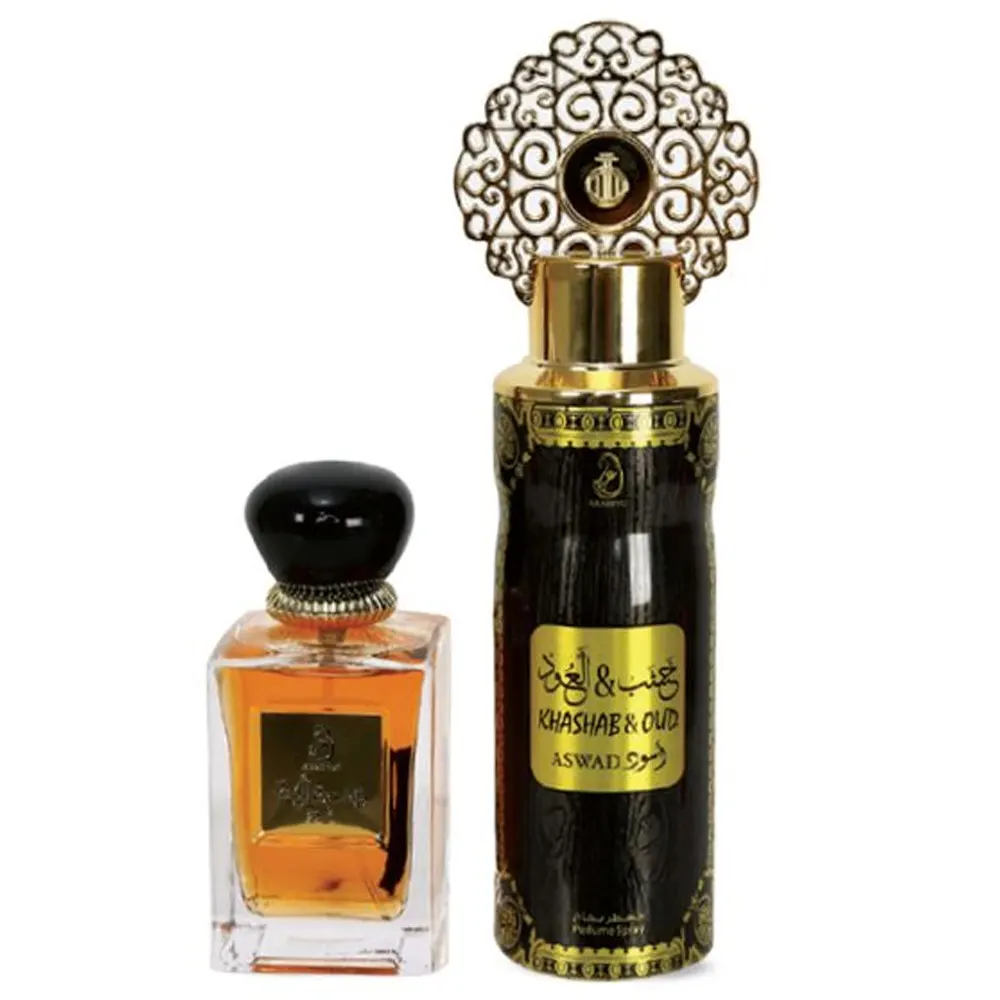 Arabiyat By My Perfumes Khashab & Oud Aswad Gift Set Eau De Parfum 100Ml + Perfume Spray 200Ml