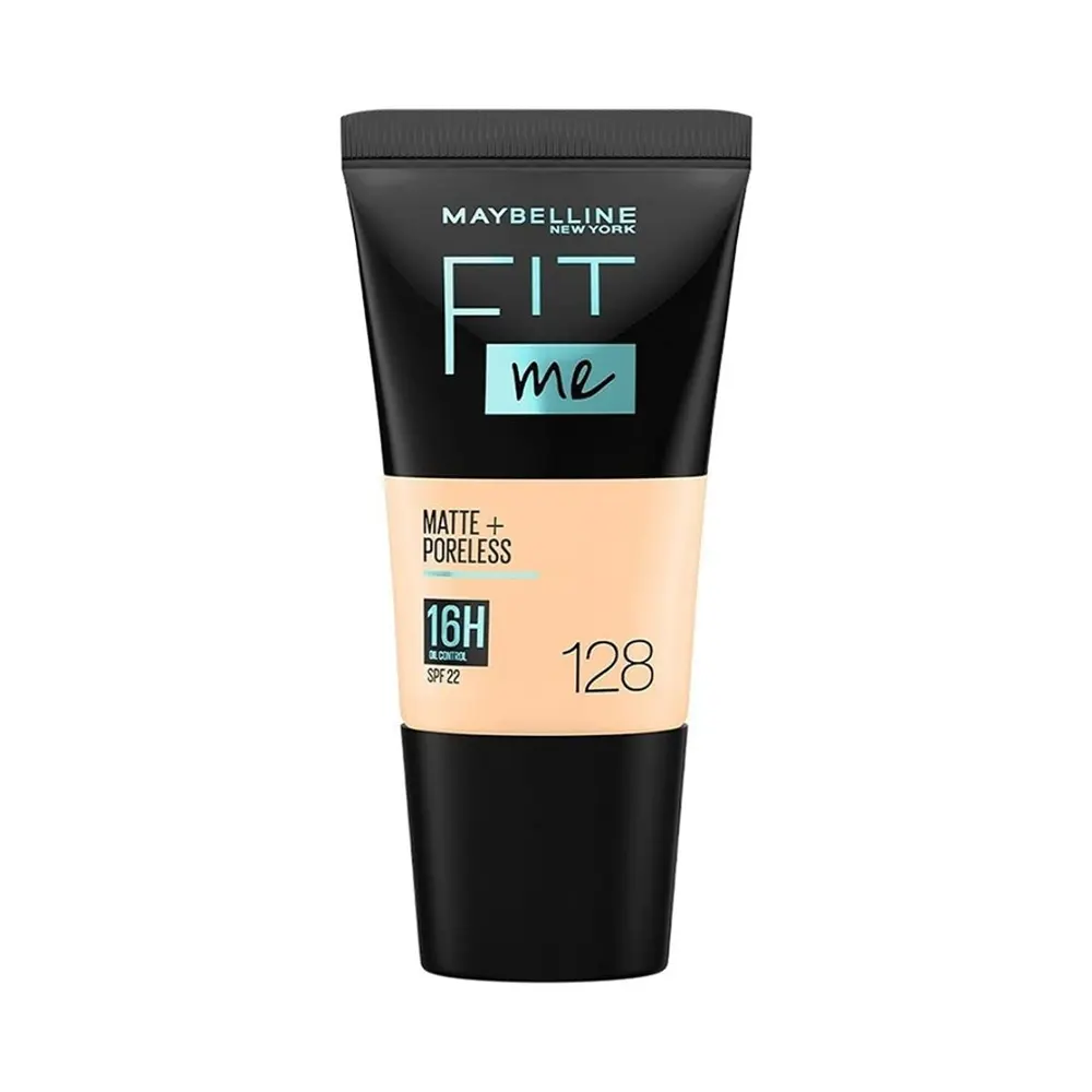 Maybelline New York Fit Me 128 Warm Nude Matte + Porless Liquid Foundation 18Ml