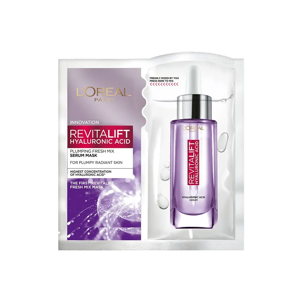 L'Oreal Paris Innovation Revitalift Hyaluronic Acid Pluming Fresh Mix Serum Mask 33G