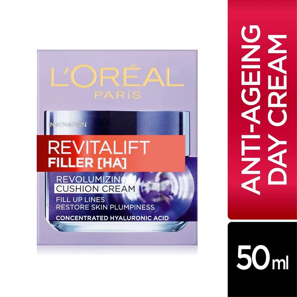 L'Oreal Paris Revitalift Filler Revoluming Cushion Cream Concentrated Hyaluronic Acid 50Ml