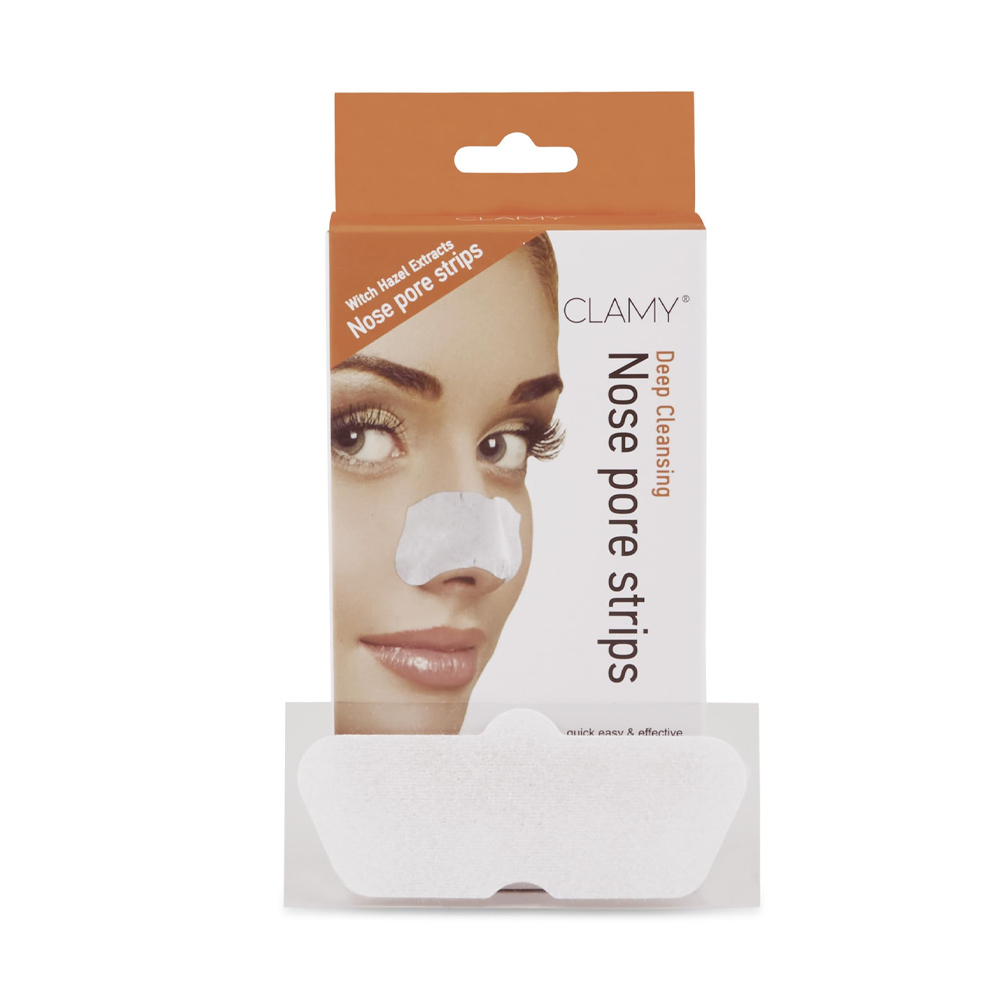 Clamy Witch Hazel Extract Deep Cleansing Nose Pore Strips 10Pcs
