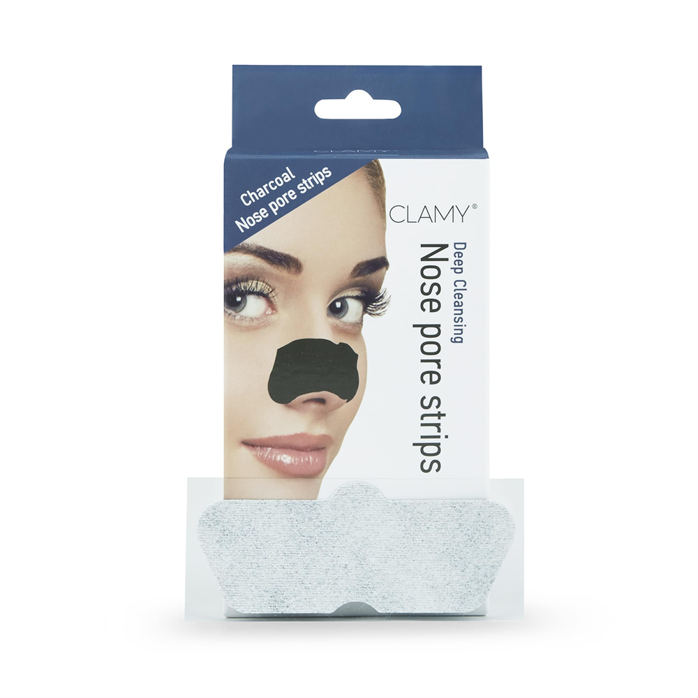 Clamy Charcoal Deep Cleansing Nose Pore Strips 10Pcs