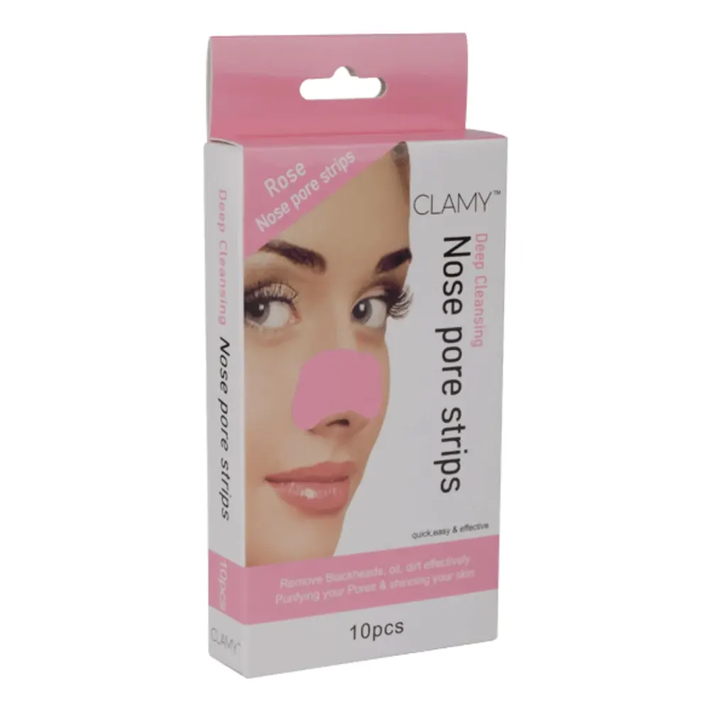 Clamy Rose Deep Cleansing Nose Pore Strips 10Pcs