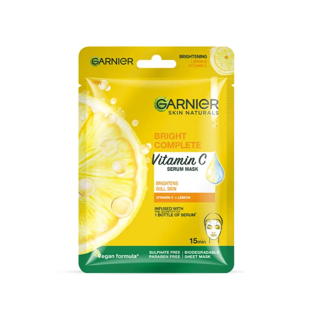 Garnier Skin Naturals Serum Mask Light Complete Super Hydrating Brightening Tissue Mask 32G