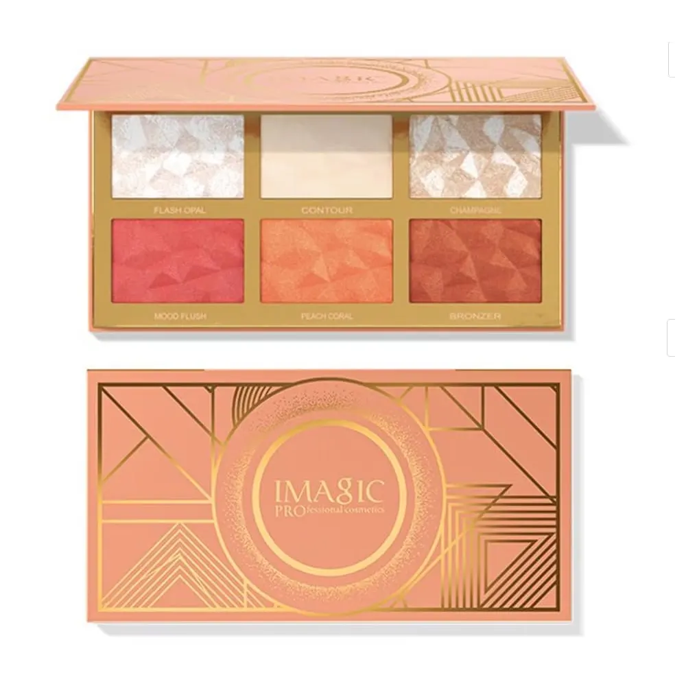 Imagic Professional Cosmetics Highlight &Amp; Blush &Amp; Contour Palette Golden Temptation 24G