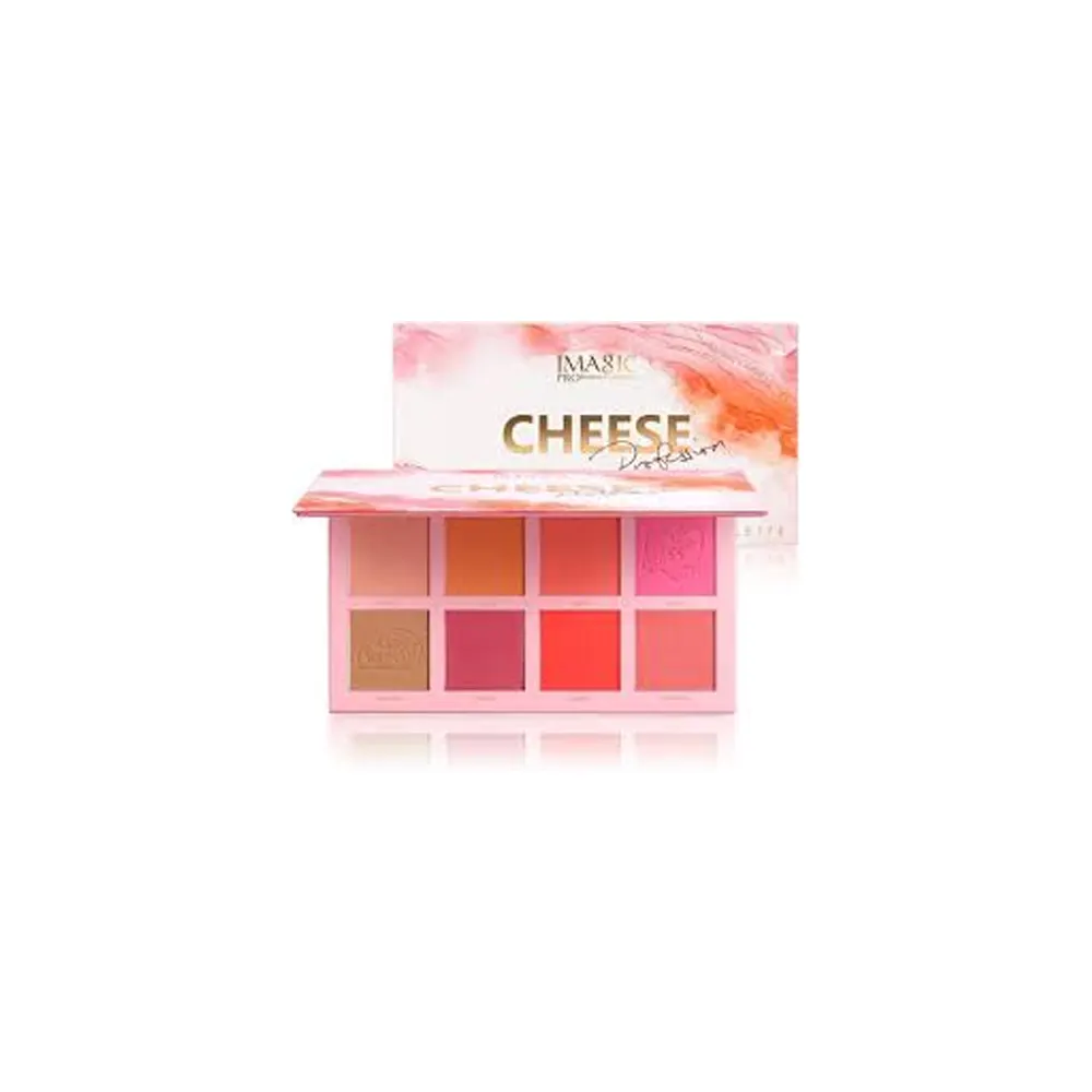 IMAGIC PROFESSIONAL COSMETICS CHEESE PROFESSION 8 COLOR CONTOUR & BLUSH PALETTE 32.8G