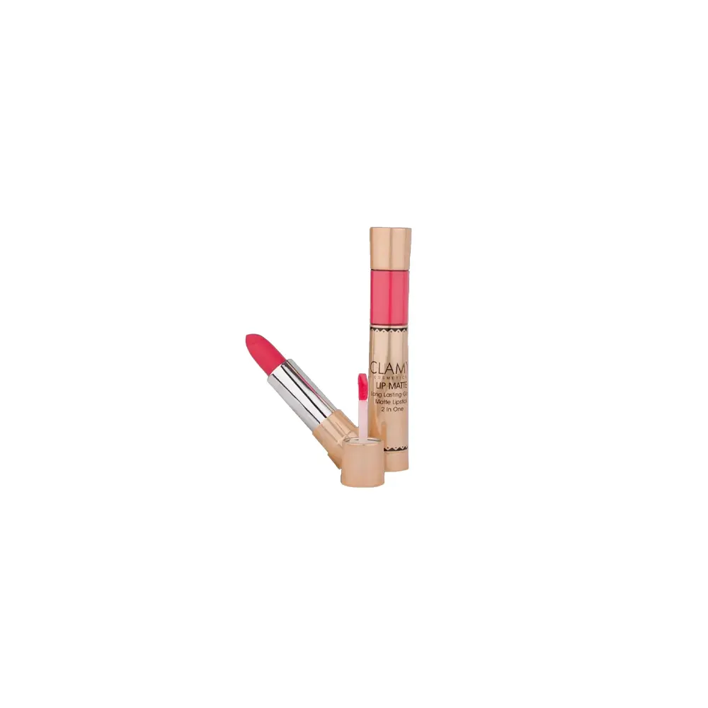 Clamy Lip Matte Long Lasting Gloss Matte Lipstick 2 In One Cy-Lg203 10G