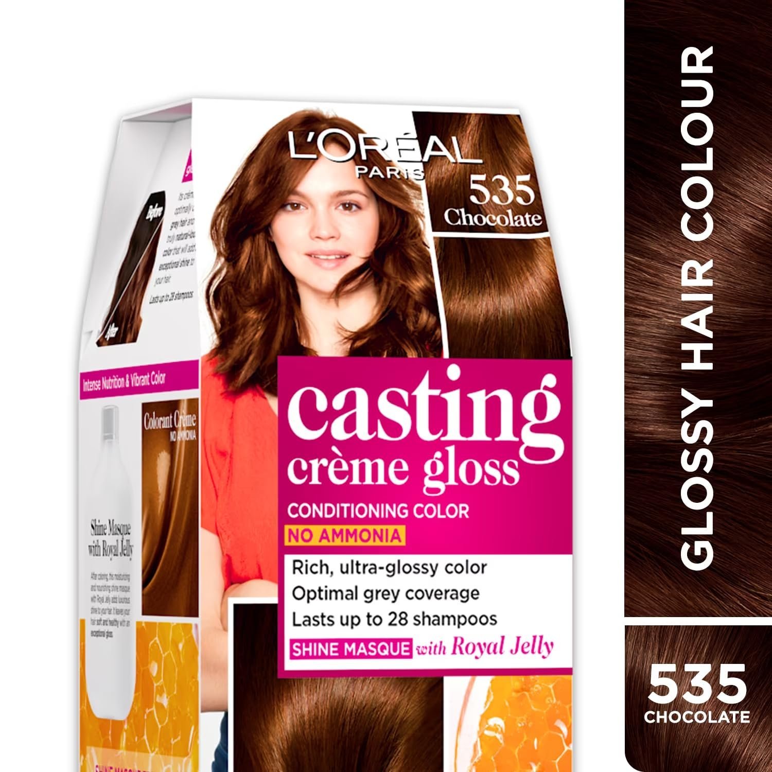L'Oreal Paris Casting Creme Gloss Conditioning Color 535 Chocolate 192.5Ml