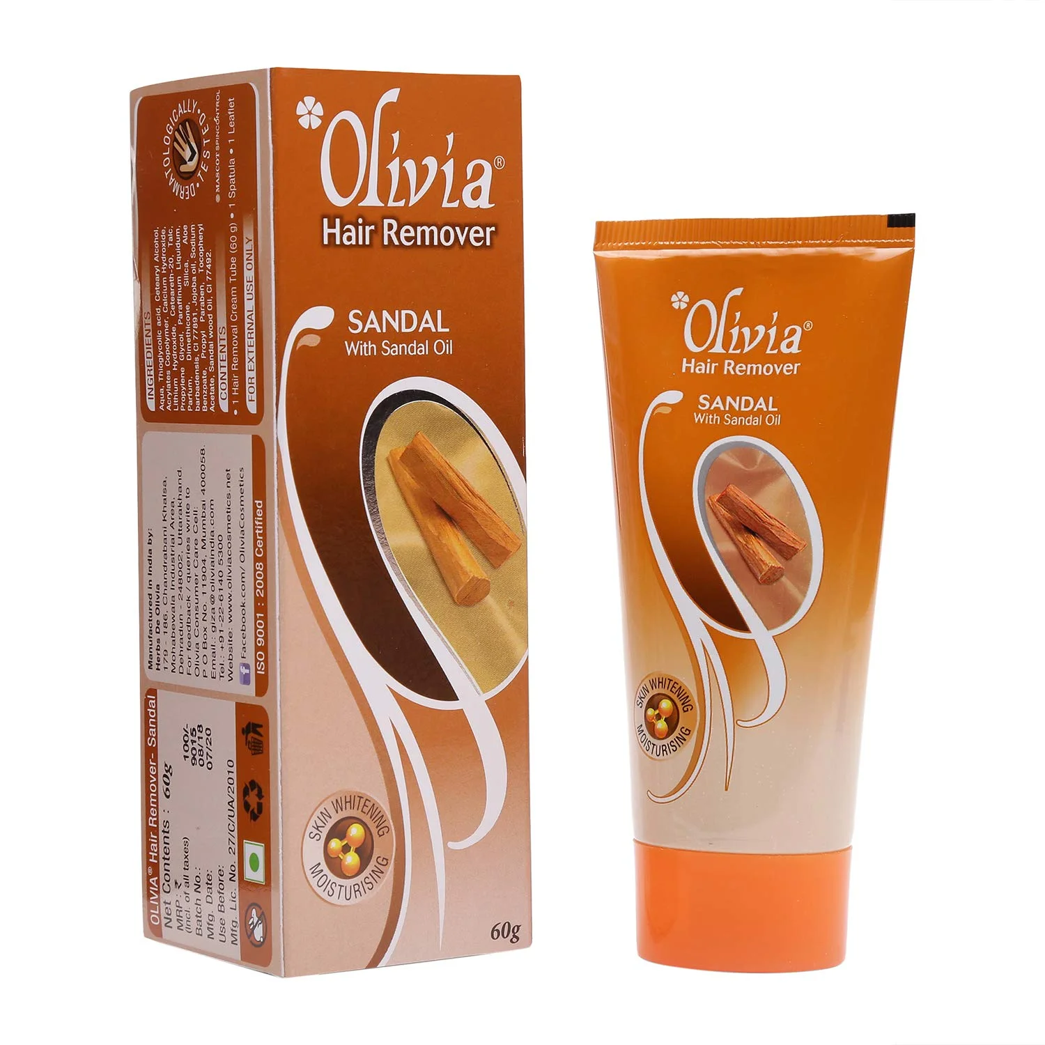 Olivia Skin Soothing Hair Removal Cream With Sandalwood Oil 30G+6G