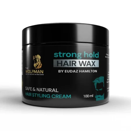The Wolfman Strong Hold Hair Wax By Eudaz Hamilton Safe & Natural Hair Styling Cream 100Ml
