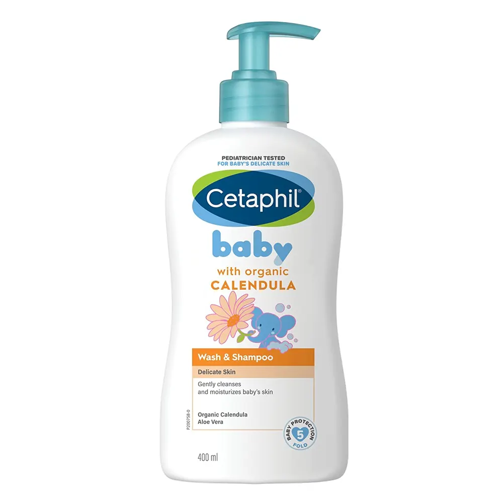 Cetaphil Baby With Organic Calendula Wash & Shampoo 400Ml