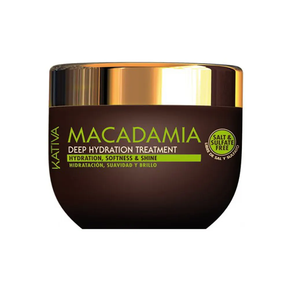 Kativa Macadamia Deep Hydration Treatment Hydration Softness & Shine With Organic Oil 250Ml