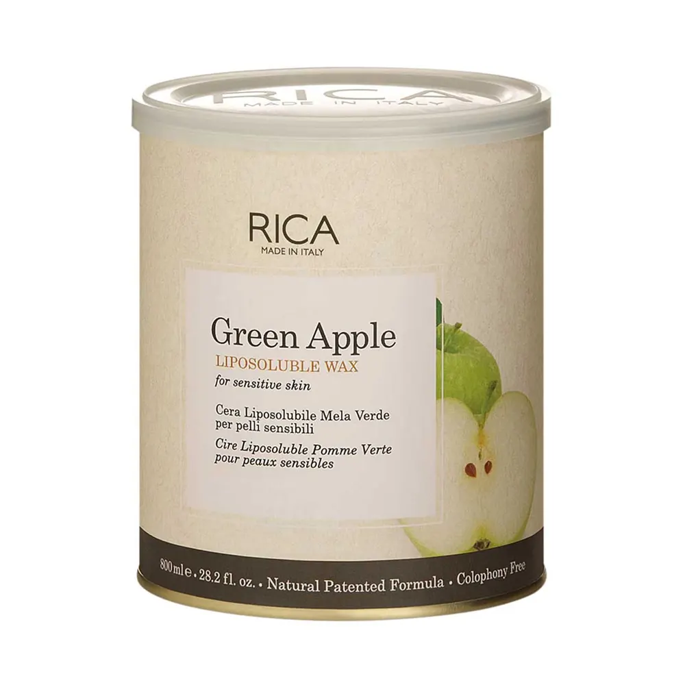 Rica Green Apple Liposoluble Wax For Sensitive Skin 800Ml