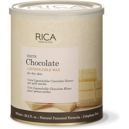 Rica White Chocolate Liposoluble Wax For Dry Skin 800Ml