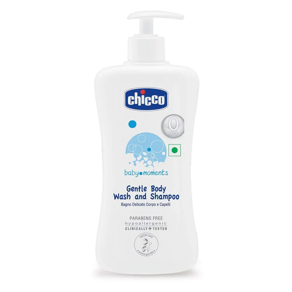 Chicco Baby Moments Gentle Body Wash And Shampoo 500Ml