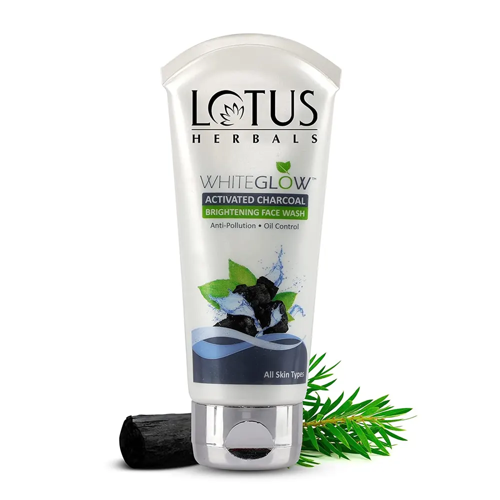 Lotus White Glow Activated Charcoal Rightening Face Wash 50G