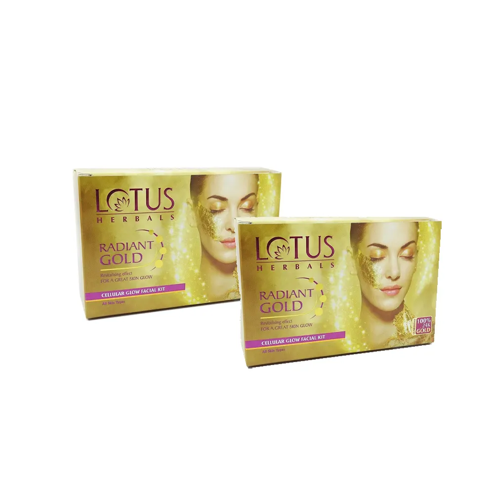 Lotus Herbals Radiant Gold Facial Kit Pack Of 2