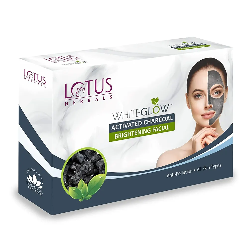 Lotus Whiteglow Activated Charcoal Brightening Facial Kit