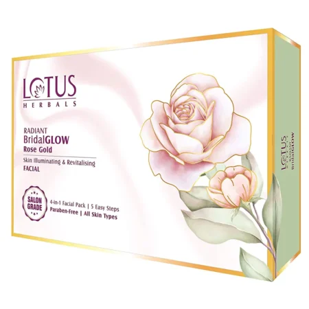 Lotus Herbals Radiant Bridal Glow Rose Gold Facial Kit