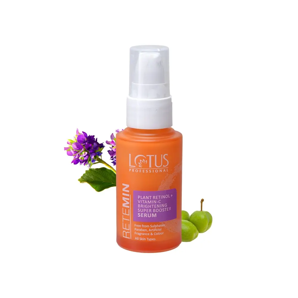 Lotus Professional Retemin Plant Retinol+ Vitamin C Brightening Super Booster Serum 30Ml