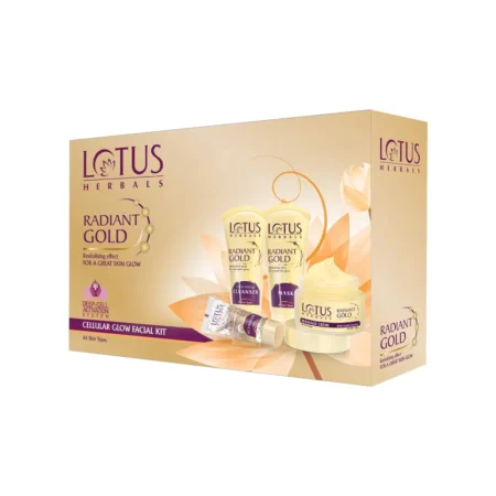 Lotus Herbals Radiant Gold Cellular Glow Facial Kit 4N