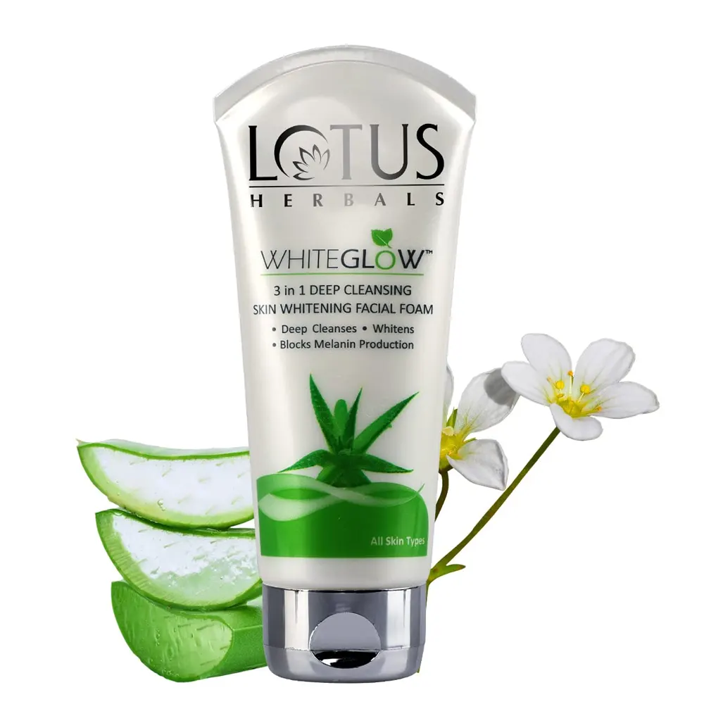 Lotus White Glow 3 In 1 Deep Cleansing Skin Whitening Facial Foam 50G