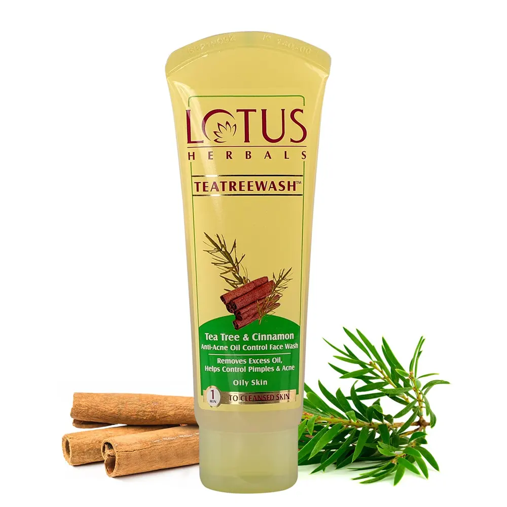 Lotus Teatreewash Tea Tree And Cinnamon Anti-Acne Oil Control Face Wash 80G