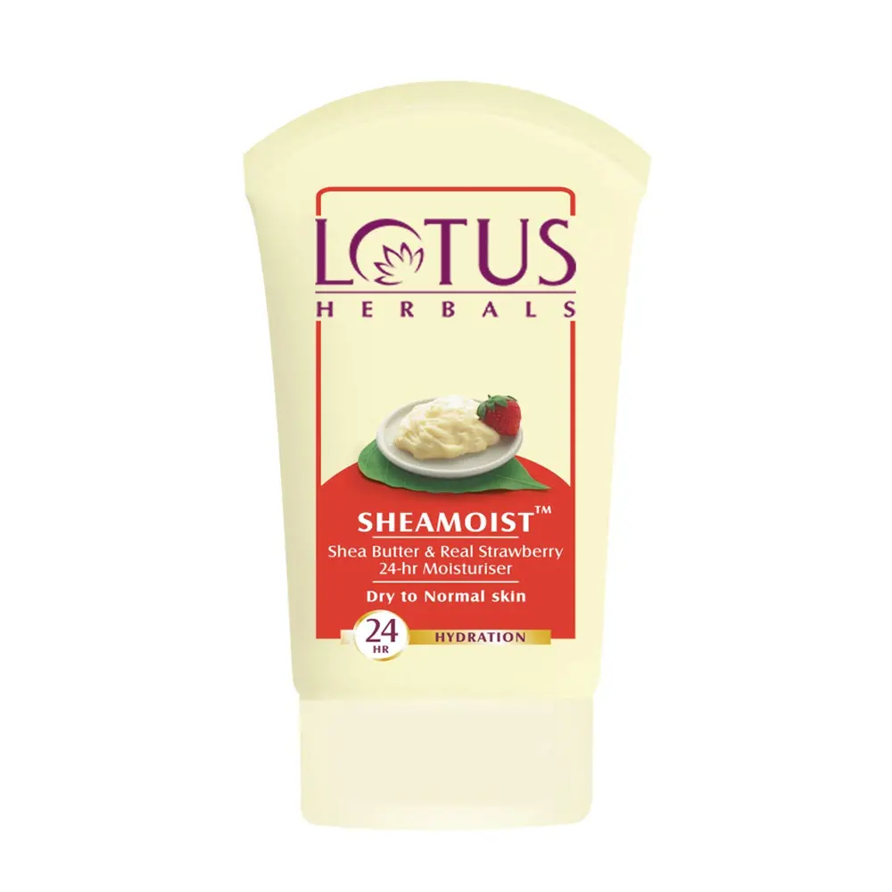 Lotus Sheamoist Shea Butter And Real Strawberry 24-Hr Moisturiser 60G