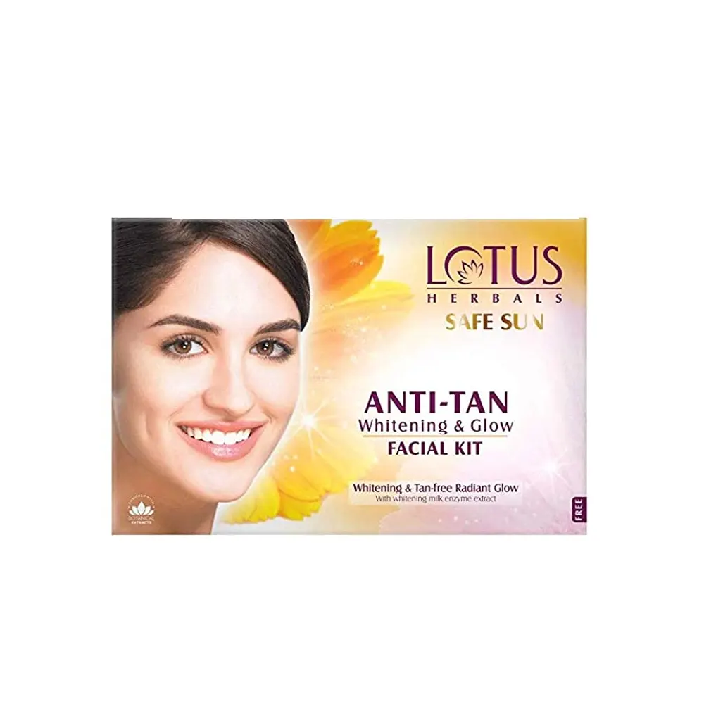 Lotus Safe Sun Anti-Tan Whtening And Glow Facial Kit 40G