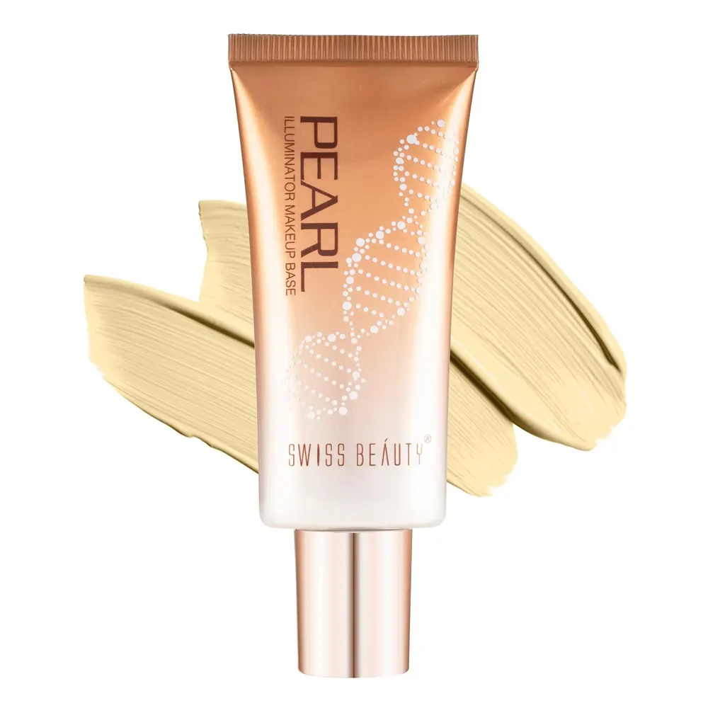 Swiss Beauty Pearl Illuminator Makeup Base 01 Gold Pink 35G