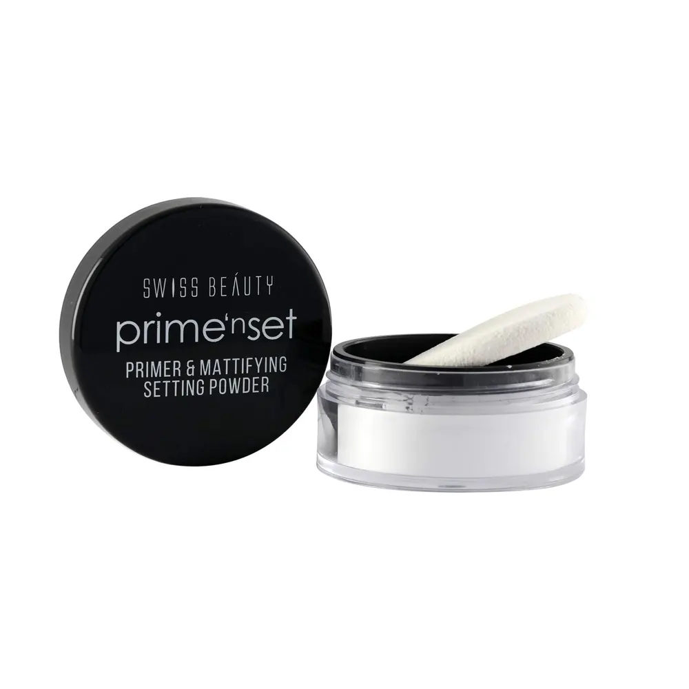 Swiss Beauty Prime N Set Primer And Mattifying Setting Powder Sb-1304 10G