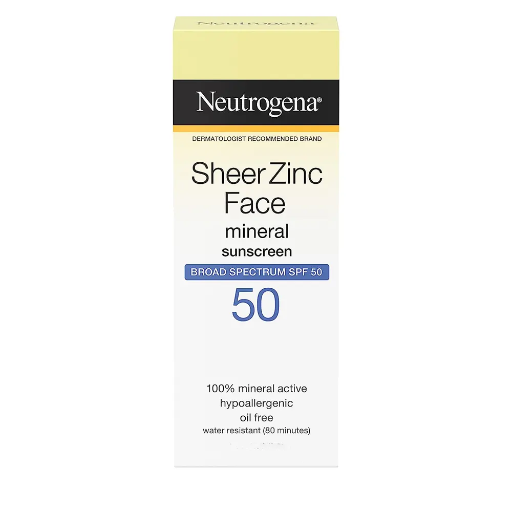 Neutrogena Sheer Zinc Dry Touch Sunscreen Spf50+ 80Ml