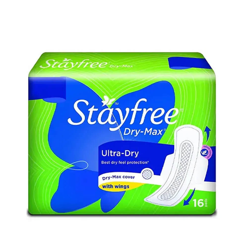 Stayfree Dry-Max Ultra-Dry With Wings 16 Pads