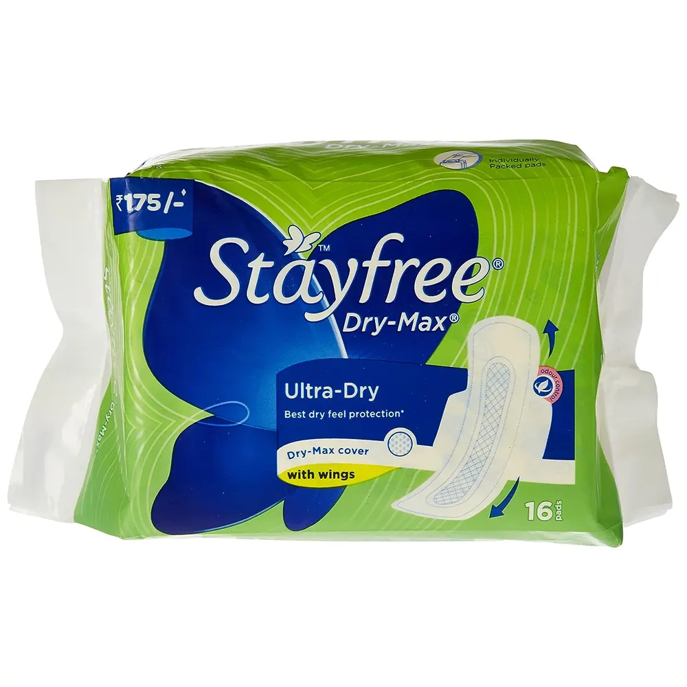 Johnson'S Stayfree Dry-Max Ultra-Dry 16N In 1